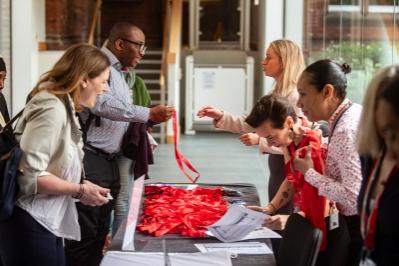 Conference registration desk